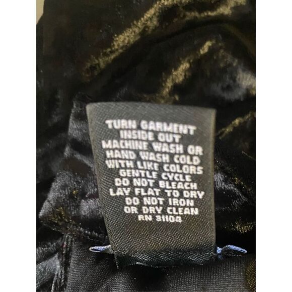 Velvet Glam Sleeveless Top by New Directions Choker Style Neck Sz L Fairy Goth - Picture 8 of 8